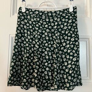Reformation Floral Green Skirt